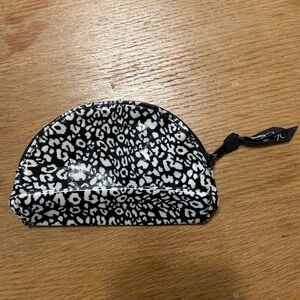 Vera Bradley Cosmetic Bag Pouch Leopard Print Zippered Accessory Case
